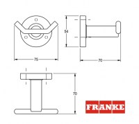 COLGADOR DOBLE MEDIUS FRANKE